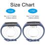 Pack 3 Silicone Bands for Fitbit Charge 4 / Fitbit Charge 3 / Charge 3 SE Replacement Wristbands for Women Men Small Large(Without Tracker) (Large: for 7.1''-8.7'' Wrists, Black+Navy Blue+Slate Grey)