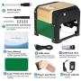 Engraving Machine, MYSWEETY 3000mW Mini Desktop Printer Engraver Machine Working Area 80X80mm for Home Use DIY Logo(Easy to Operate)