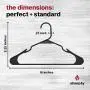 Sharpty Plastic Clothing Notched Hangers Ideal for Everyday Standard Use, (Black, 20 Pack) Sharpty Plastic Clothing Notched Hangers Ideal for Everyday Standard Use, (Black, 20 Pack)