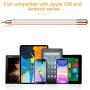 Stylus for iPad Pencil, MEKO 2 in 1 Universal Disc Stylus Touch Screen Pens for Apple/iPhone/Ipad pro/Mini/Air/Android/Microsoft/Surface and Other Touch Screens with 5 Replacement Tips-Champagne