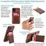 Dockem iPhone 11 Pro Wallet Case: Built-in Metal Plate for Magnetic Mounting & 2 Credit Card Holder Slots (5.8'' Exec M2, Synthetic Leather, Brown) Dockem iPhone 11 Pro Wallet Case: Built-in Metal Plate for Magnetic Mounting & 2 Credit Card Holder Slots (5.8'' Exec M2, Synthetic Leather, Brown)