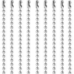 Pistha 20 Pieces Stainless Steel Bead Chain 30 Inches Ball Chain Necklaces