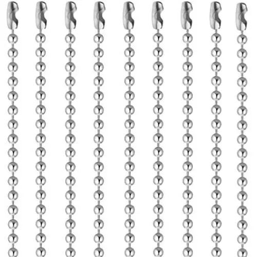 Pistha 20 Pieces Stainless Steel Bead Chain 30 Inches Ball Chain Necklaces