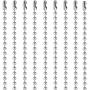 Pistha 20 Pieces Stainless Steel Bead Chain 30 Inches Ball Chain Necklaces