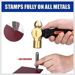 HORUSDY 1 Pound Metal Stamping Hammer, The Professional Hammer Specially Designed for Metal Stamping.