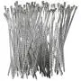100pcs 304 Stainless Steel Cable Ties Wrap Coated Self Locking Metal Zip Ties (Stainless Steel, 9.8inch) 100pcs 304 Stainless Steel Cable Ties Wrap Coated Self Locking Metal Zip Ties (Stainless Steel, 9.8inch)