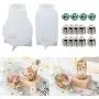 LETS RESIN Light Bulb Resin Molds, 2PCS LED Bulb Silicone Molds for Resin,Resin Silicone Molds with 10PCS Caps, 4PCS LED Chip Base