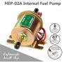 BANG4BUCK Universal Electric Fuel Pump 12V 1-2A 4-7 PSI Shut-off Pressure Gas Diesel Inline Low Pressure Metal Pump Module HEP-02A