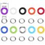 Bememo 400 Sets 3/16 Inch Multi-Color Grommets Kit Metal Eyelets with Installation Tools and Instructor in Clear Box