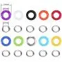 Bememo 400 Sets 3/16 Inch Multi-Color Grommets Kit Metal Eyelets with Installation Tools and Instructor in Clear Box