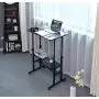 AIZ Mobile Standing Desk, Adjustable Computer Desk Rolling Laptop Cart on Wheels Home Office Computer Workstation, Portable Laptop Stand Tall Table for Standing or Sitting, Black 31.5'' x 19.7'' AIZ Mobile Standing Desk, Adjustable Computer Desk Rolling Laptop Cart on Wheels Home Office Computer Workstation, Portable Laptop Stand Tall Table for Standing or Sitting, Black 31.5'' x 19.7''