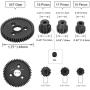 Globact 54T 0.8 32 Pitch Metal Steel 3956 Spur Gear with 15T/17T/19T Pinions Gear Sets for Traxxas Slash 4x4 4WD/2WD VXL Rally VXL Stampede 4x4 Traxxas 1/10 Summit Traxxas 1/10 E-REVO Parts