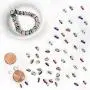 TOAOB 400pcs Assorted Colors Crystal Rondelle Spacer Beads 6mm 8mm Silver Tone Metal Rhinestone Loose Beads for Bracelets Necklaces Jewelry Making TOAOB 400pcs Assorted Colors Crystal Rondelle Spacer Beads 6mm 8mm Silver Tone Metal Rhinestone Loose Beads for Bracelets Necklaces Jewelry Making