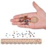 PH PandaHall 1600pcs 6/0 8 Color Glass Seed Beads 4mm Silver Lined Loose Spacer Beads for Jewelry Making DIY Craft Beading