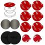 VOLPORT Extra 3M Super Sticky Adhesive and Phone Magnet Sticker Disc Replacement Strong for Reusing Grip Stand Socket Base, Circle Double Sided Car Mount 3M Tape Glue Pads Round Magic Metal Plate Disk