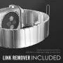 KADES Compatible for Apple Watch Band 42mm, Link Bracelet for Apple Watch Band 44mm Series 5 Series 4 iwatch Bands 42mm with Butterfly Clasp (Silver) KADES Compatible for Apple Watch Band 42mm, Link Bracelet for Apple Watch Band 44mm Series 5 Series 4 iwatch Bands 42mm with Butterfly Clasp (Silver)