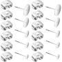 250 Pairs (500 Pieces) 4mm,5mm,6mm,8mm,10mm Stainless Steel Earring Posts Flat Pad Blank Stud Earrings with Butterfly Earring Backs for DIY Earring Making Findings, Silver