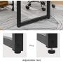 HOOBRO Computer Desk, Home Office Writing Desk, 47.2 x 23.6 x 29.9 Inch Industrial Simple Style PC Laptop Study Table in Living Room, Bedroom, Sturdy Metal Frame, Easy Assembly, Rustic Brown BF58DN01