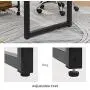 HOOBRO Computer Desk, 55.1 x 23.6 x 29.9 Inch Industrial Office Study Desk, PC Table Workstation for Home Office, Sturdy Writing Desk with Metal Frame, Easy to Assemble, Rustic Brown BF68DN01 HOOBRO Computer Desk, 55.1 x 23.6 x 29.9 Inch Industrial Office Study Desk, PC Table Workstation for Home Office, Sturdy Writing Desk with Metal Frame, Easy to Assemble, Rustic Brown BF68DN01