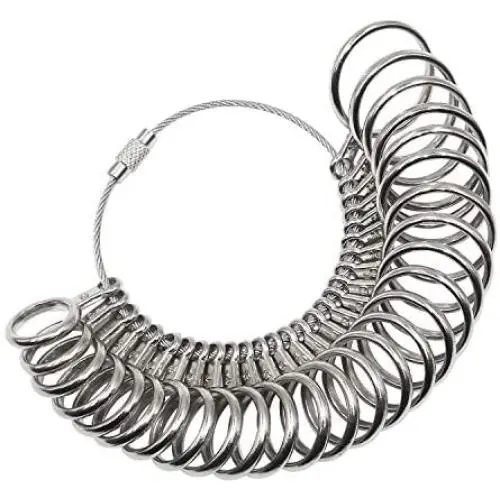 PHYHOO Metal Ring Sizer Steel Rings Size Measurement Finger Ring Gauge Measure for Wedding Jewelry Sizing Tool US Size 0-13 27 Pieces PHYHOO Metal Ring Sizer Steel Rings Size Measurement Finger Ring Gauge Measure for Wedding Jewelry Sizing Tool US Size 0-13 27 Pieces