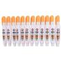12 Pc Set Neon Orange Super Met-Al Fine Tip Paint Marker Pens 1.4mm Stroke Weather Proof Metal Stone Rubber Plastic Glass for Auto Arts 12 Pc Set Neon Orange Super Met-Al Fine Tip Paint Marker Pens 1.4mm Stroke Weather Proof Metal Stone Rubber Plastic Glass for Auto Arts