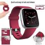 Ouwegaga Band Compatible for Fitbit Versa/Versa 2/Versa Lite/Special Edition Versa 2 All Versions Classic Wristbands for Women Men Multi Colors