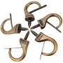 Jetec Metal Cup Hooks Dropped Ceiling Hooks Suspended Ceiling Hooks Screw Loop Hooks Christmas Light Hooks