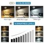 iVict Clip on Light Reading Light - 24 LED USB Ring Light, 3 Color Modes, 5 Brightness Dimmer, Auto Off Timer, Eye Protection Book Clamp Desk Lamp, Bed Night Light for Computer Laptop Webcam Zoom