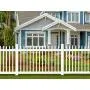 WamBam Fence BL19101 Nantucket Picket Vinyl Fence, White