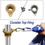 Mofeez Flagpole Rotating Rings,360 Degree Anti-Wrap Flag Mounting Rings with Bearings for 7/10”-1” Diameter Flag Pole Tangle Free (Pack of 2-Gold)