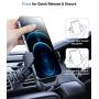 [2021 Upgraded] Diaclara Phone Holder for Car, Car Vent Phone Mount with Metal Clip, Press Design for Easy Clamp/Release, Ultra Stable Car Phone Holder Compatible with All iPhone/Android Cellphone