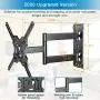 PERLESMITH Heavy Duty TV Wall Mount for Most 32-55 Inch Flat Curved TVs with Swivels Tilts & Extends - Full Motion TV Mount Fits LED, LCD, OLED 4K TVs Up to 88 lbs Max VESA 400x400 PERLESMITH Heavy Duty TV Wall Mount for Most 32-55 Inch Flat Curved TVs with Swivels Tilts & Extends - Full Motion TV Mount Fits LED, LCD, OLED 4K TVs Up to 88 lbs Max VESA 400x400