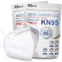 KN95 Face Mask 20Pcs, Included on FDA EUA List, 5 Layer Design Cup Dust Safety Masks, Breathable Protection Masks Against PM2.5 Dust Bulk for Adult, Men, Women, Indoor, Outdoor Use, White
