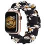 TOYOUTHS Compatible with Apple Watch Band Scrunchies 38mm Cloth Soft Pattern Printed Fabric Wristband Bracelet Women Rose Gold IWatch Cute Elastic Scrunchy Bands 40mm Series SE 6 5 4 3 2 1