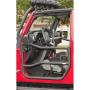 Rugged Ridge 11509.10 Black Textured Front Tube Doors for 2007-2018 Jeep Wrangler JK Models
