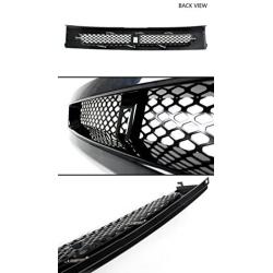 Fits for 2004-07 Scion XB Glossy Black JDM BB Style Front Hood ABS Grill Grille W/Metal Mesh