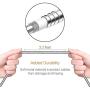 USB to Micro USB Cable Android Charger Cable Fast Charge,Short Micro USB Charging Cable 3FT Pack,USB Micro Cable Micro USB Charge Cable for Samsung Tablet/Galaxy,Kindle Charger Cord,LG,PS4-Silver Gold