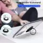 ANSIWEE Galaxy Note 20 Ultra 6.9 Inch Case, Metal Ring Kickstand Work with Magnetic Car Mount Cover Reinforced Drop Protector Bumper Clear Hard Back Cases for Samsung Galaxy Note 20 Ultra (Clear)