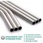 Reusable Smoothie Straws and Milkshake Straws with Silicone Tips , 9mm/0.35'' Stainless Steel Wide Straws, Hiware 6 Pack 10'' Metal Straws for Smoothies, Milkshakes, Jumbo Drinks with 2 Cleaning Brushes