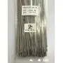 Stainless Steel Zip Ties Exhaust Wrap, TAKSDAI 100pcs 11.8'' Metal Locking Wrap Ties Straps Header Wrap Exhaust Wrapping