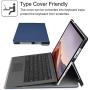 Fintie Case for Microsoft Surface Pro 7 Compatible with Surface Pro 6 / Surface Pro 5 12.3 Inch Tablet, Hard Shell Slim Portfolio Cover Work with Type Cover Keyboard, Navy