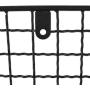 Home Traditions Z02225 Rustic Metal Wall Mount Shelf with Towel Bar, Large, Black