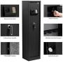 RPNB Rifle Safe,Electronic Gun Security Cabinet,Quick Access 5-Gun Large Metal Rifle Gun Security Cabinet with Separate Pistol/Ammo Area
