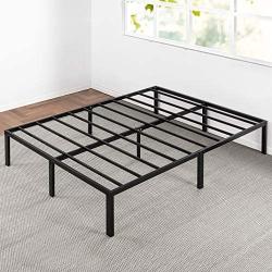 Best Price Mattress 14 Inch Metal Platform Beds w/Heavy Duty Steel Slat Mattress Foundation (No Box Spring Needed), Black