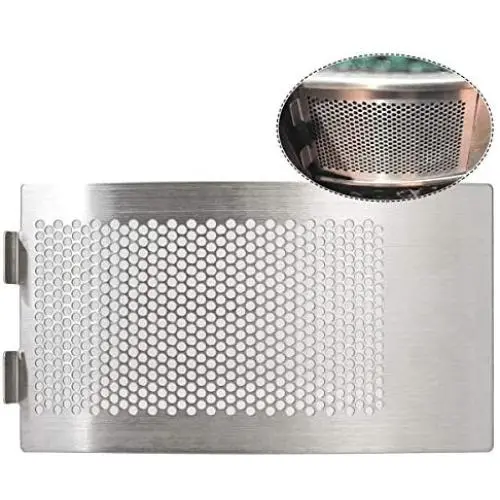 GriAddict Upgrade Mesh Screen for Medium & Large Big Green Egg Replacement Accessories, Stainless Punched Metal Panel Work with Green Egg Draft Door Parts, More Robust Than The Original Equipment GriAddict Upgrade Mesh Screen for Medium & Large Big Green Egg Replacement Accessories, Stainless Punched Metal Panel Work with Green Egg Draft Door Parts, More Robust Than The Original Equipment