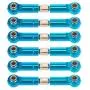 Tongina 6PCS Metal Servo Linkage Pulling Steering Rods Arms for 1/18 WLtoys RC Parts