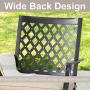 Patio Festival Swivel Patio Chairs Dining Chair Metal Frame Bistro Set Outdoor Furniture for Garden Backyard Club Set of 2
