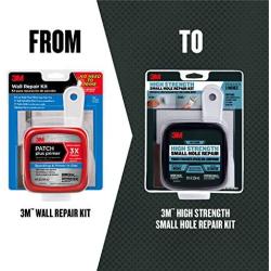 3M High Strength Small Hole Repair Kit with 8 fl. oz Spackling Compound, Self-Adhesive Patch, Putty Knife, and Sanding Pad