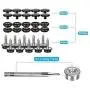 Kelife 150PCS Stainless Steel Marine Grade 3/8'' Socket Canvas Snaps Kit and Upholstery Boat Cover Snap Button Fastener Tool with 2Pcs Setting Tool for Boat Cover Furniture(Black)