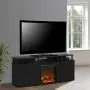 Ameriwood Home Carson Electric Fireplace TV Console for TVs up to 70'', Black